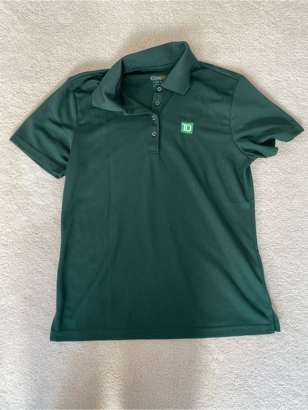 FREE TD Logo Green Polo Shirt